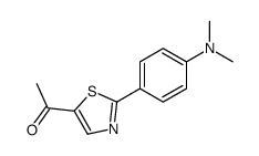 1-[2-[4-(dimethylamino)phenyl]-1,3-thiazol-5-yl]ethanone结构式