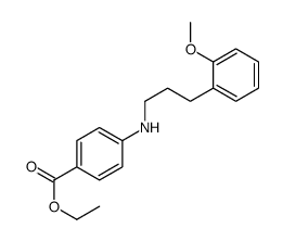 ethyl 4-[3-(2-methoxyphenyl)propylamino]benzoate结构式