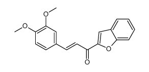 1-(1-benzofuran-2-yl)-3-(3,4-dimethoxyphenyl)prop-2-en-1-one Structure