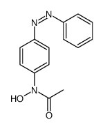 N-hydroxy-N-(4-phenyldiazenylphenyl)acetamide结构式