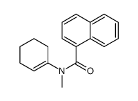 N-(cyclohexen-1-yl)-N-methylnaphthalene-1-carboxamide结构式