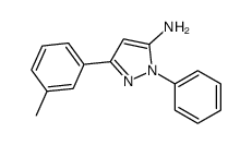1-PHENYL-3-M-TOLYL-1H-PYRAZOL-5-AMINE structure