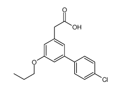 4'-Chloro-5-propoxy-3-biphenylacetic acid Structure