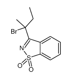 3-(2-bromobutan-2-yl)-1,2-benzothiazole 1,1-dioxide Structure