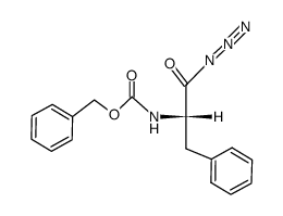benzyl (S)-(1-azido-1-oxo-3-phenylpropan-2-yl)carbamate Structure