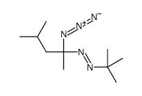 (2-azido-4-methylpentan-2-yl)-tert-butyldiazene Structure