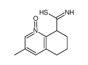 3-methyl-1-oxido-5,6,7,8-tetrahydroquinolin-1-ium-8-carbothioamide结构式