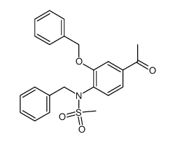 4-Acetyl-N-benzyl-2-benzyloxymethansulfonanilid Structure
