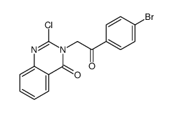 3-[2-(4-bromophenyl)-2-oxoethyl]-2-chloroquinazolin-4-one Structure