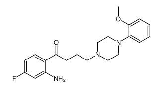 1-(2-amino-4-fluoro-phenyl)-4-[4-(2-methoxy-phenyl)-piperazin-1-yl]-butan-1-one Structure