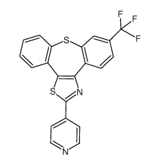 2-pyridine-4-yl-6-trifluoromethyl-1,8-dithia-3-aza-dibenzo[e, h]azulene Structure