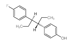 Phenol,4-[1-ethyl-2-(4-fluorophenyl)butyl]-, (R*,S*)- (9CI) structure