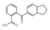 2-(2,3-dihydro-1H-indene-5-carbonyl)benzoic acid结构式