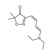 3-[(1E,3E)-4-(diethylamino)buta-1,3-dienyl]-5,5-dimethyl-1,2-oxazol-4-one Structure