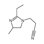 3-(2-ethyl-4-methyl-4,5-dihydroimidazol-1-yl)propanenitrile Structure