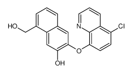 3-(5-chloroquinolin-8-yl)oxy-8-(hydroxymethyl)naphthalen-2-ol Structure