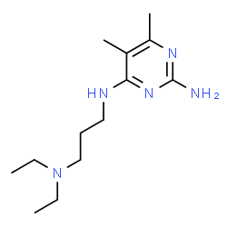 4-[γ-(Diethylamino)propylamino]-5,6-dimethyl-2-pyrimidinamine Structure