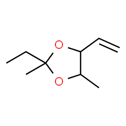 1,3-Dioxolane,4-ethenyl-2-ethyl-2,5-dimethyl- Structure