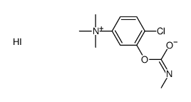 [4-chloro-3-(methylcarbamoyloxy)phenyl]-trimethylazanium,iodide Structure