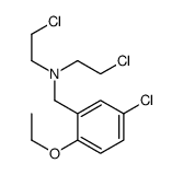 2-chloro-N-[(5-chloro-2-ethoxyphenyl)methyl]-N-(2-chloroethyl)ethanamine结构式