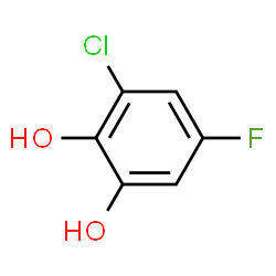 1,2-Benzenediol,3-chloro-5-fluoro-结构式