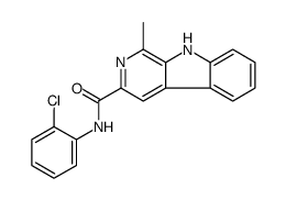 N-(2-chlorophenyl)-1-methyl-9H-pyrido[3,4-b]indole-3-carboxamide结构式