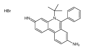 5-tert-butyl-6-phenylphenanthridin-5-ium-3,8-diamine,bromide结构式