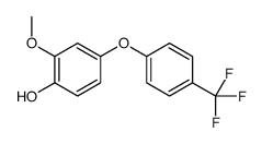 2-methoxy-4-[4-(trifluoromethyl)phenoxy]phenol结构式