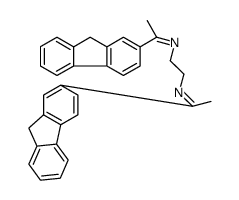 1-(9H-fluoren-2-yl)-N-[2-[1-(9H-fluoren-2-yl)ethylideneamino]ethyl]ethanimine结构式