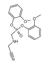 N-[[bis(2-methoxyphenoxy)phosphinyl]methyl]glycinonitrile结构式