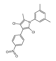 2,4-dichloro-1-(3,5-dimethyl-phenyl)-5-methyl-3-(4-nitro-phenyl)-pyrrole结构式