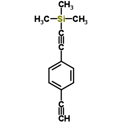 1-ethynyl-4-(trimethylsilylethynyl)benzene Structure