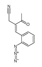 3-[(2-azidophenyl)methylidene]-4-oxopentanenitrile结构式