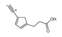 3-(4-isocyanocyclopenta-1,3-dien-1-yl)propanoic acid结构式