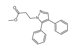 methyl 3-(4,5-diphenylpyrazol-1-yl)propanoate结构式
