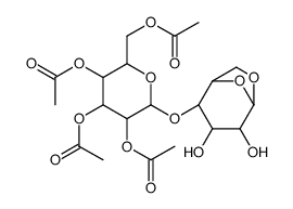 1,6-Anhydro-4-O-(2,3,4,6-tetra-O-acetyl-α-D-mannopyranosyl)-β-D-mannopyranose Structure