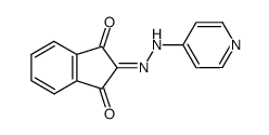 4-pyridylhydrazonoindandione-1,3 Structure