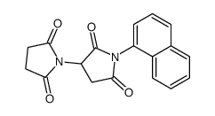 3-(2,5-dioxopyrrolidin-1-yl)-1-naphthalen-1-ylpyrrolidine-2,5-dione结构式