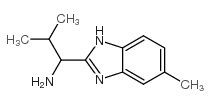 2-METHYL-1-(5-METHYL-1H-BENZIMIDAZOL-2-YL)PROPAN-1-AMINE结构式