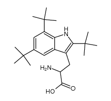 2,5,7-Tri-t-butyl-tryptophan Structure