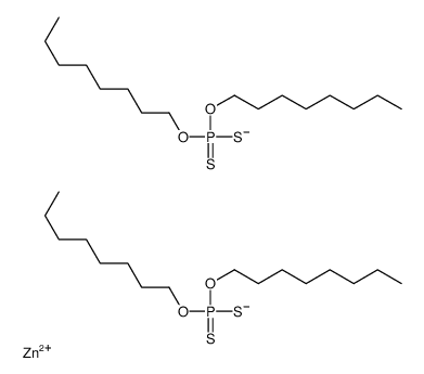 zinc bis(O,O-dioctyl) bis(dithiophosphate) Structure