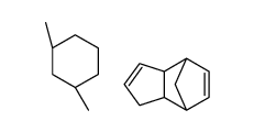 4,7-Methano-1H-indene,3a,4,7,7a-tetrahydro-,polymer with rel-(1R,3R)-1,3-dimethylcyclohexane结构式