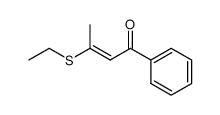 1-phenyl-3-ethylsulfenyl-2-buten-1-one Structure