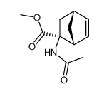 (1RS,2SR,4RS)-methyl 2-acetylamino-bicyclo[2.2.1]hept-5-ene-2-carboxylate结构式