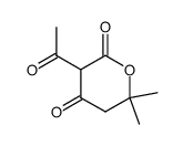 3-acetyl-6,6-dimethyl-dihydro-pyran-2,4-dione结构式