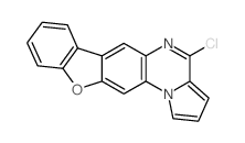 4-Chloro(1)benzofuro(3,2-g)pyrrolo(1,2-a)quinoxaline结构式