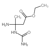 Butanoic acid,3-amino-3-[(aminocarbonyl)amino]-, ethyl ester Structure