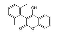 3-(2,6-Dimethylphenyl)-4-hydroxy-2H-1-benzopyran-2-one structure