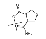 (S)-TERT-BUTYL 4-CARBAMOYLTHIAZOLIDINE-3-CARBOXYLATE Structure