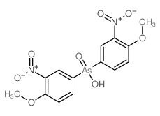 bis(4-methoxy-3-nitro-phenyl)arsinic acid structure